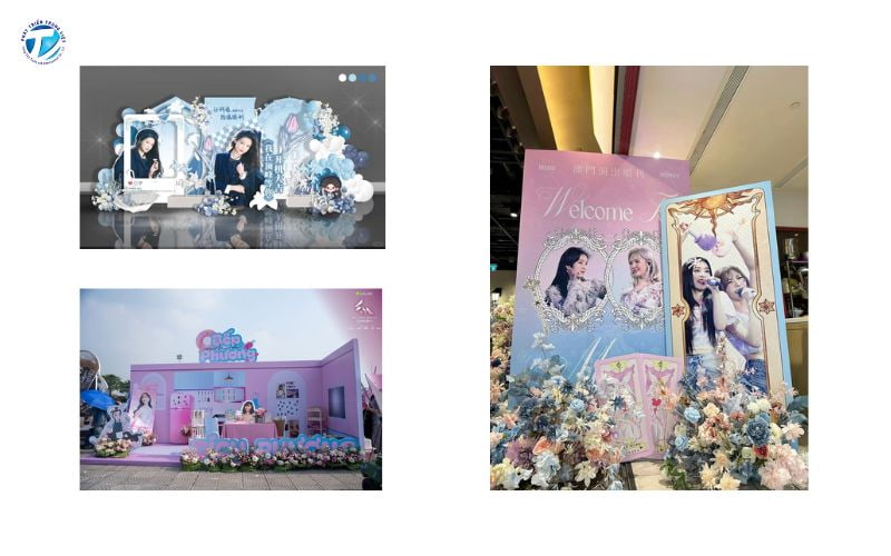 Booth check in idol theo trend